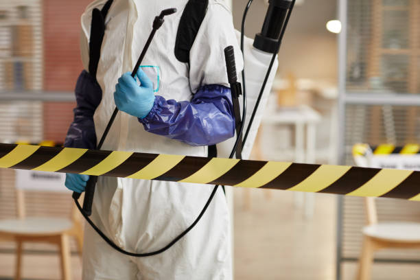 Professional Sewage Cleanup technician working in Brooklyn, IA